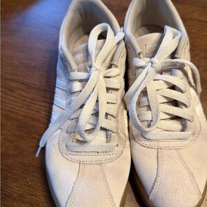 Adidas Cream Sneakers with Textured Design